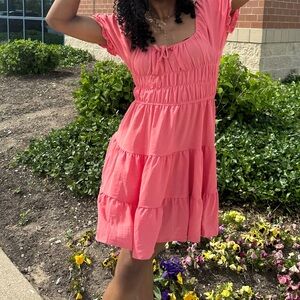 - pink, dress from amazon